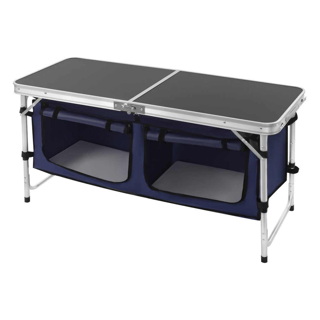 Campingtisch Klappbar, 120*47cm 2 Panels Höhenverstellbar Camping-Tisch