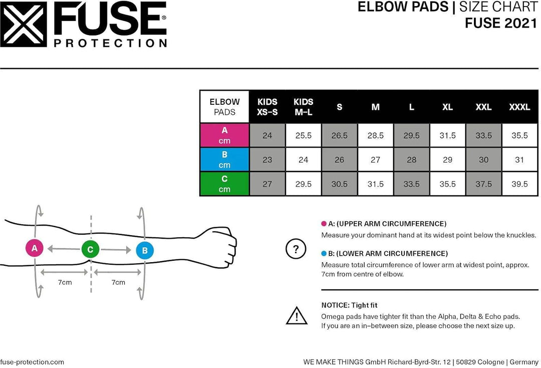 Fuse Echo Ellenbogenschoner | schwarz | XXL
