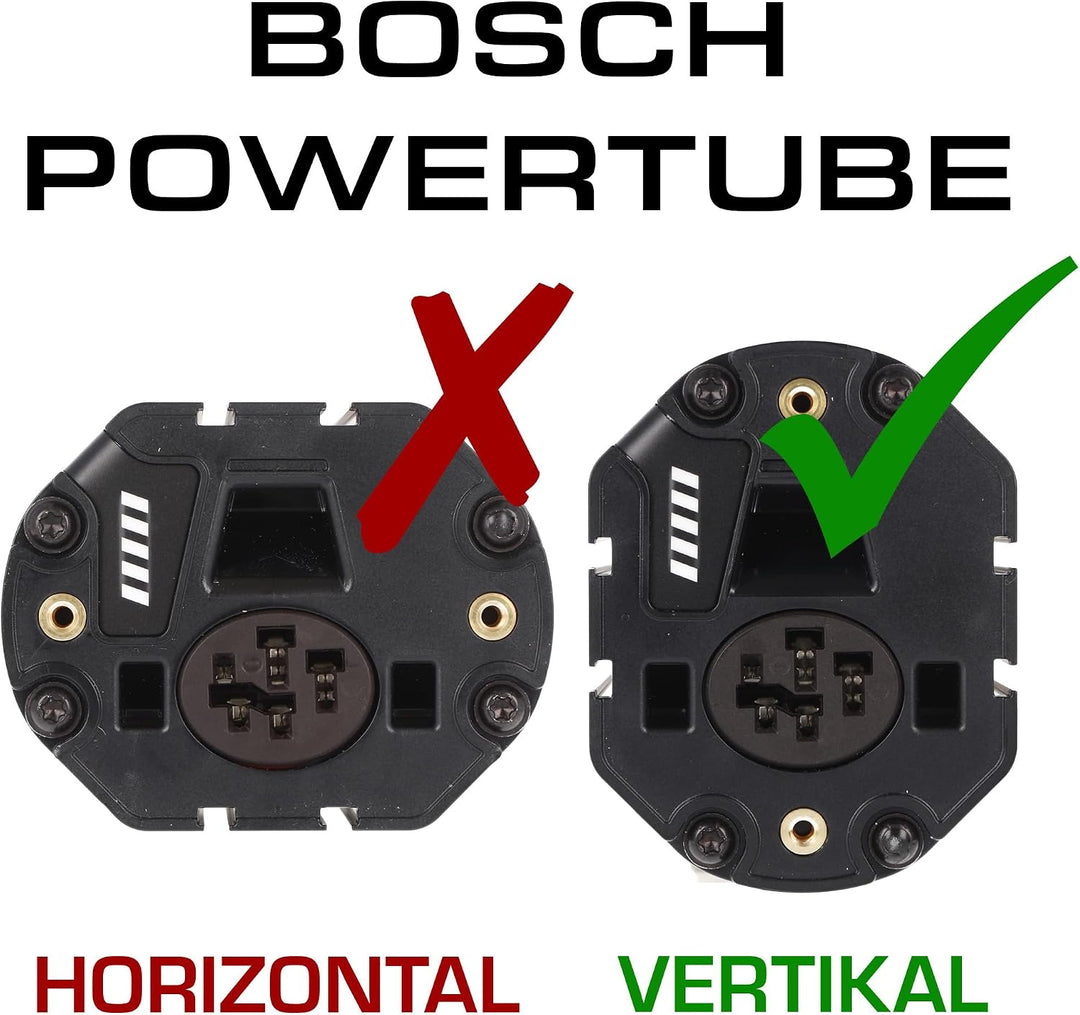 Bosch PowerTube Vertikal inklusive Gefahrgutkarton und Bedienungsanleitung Integrierbarer Akku, Schw