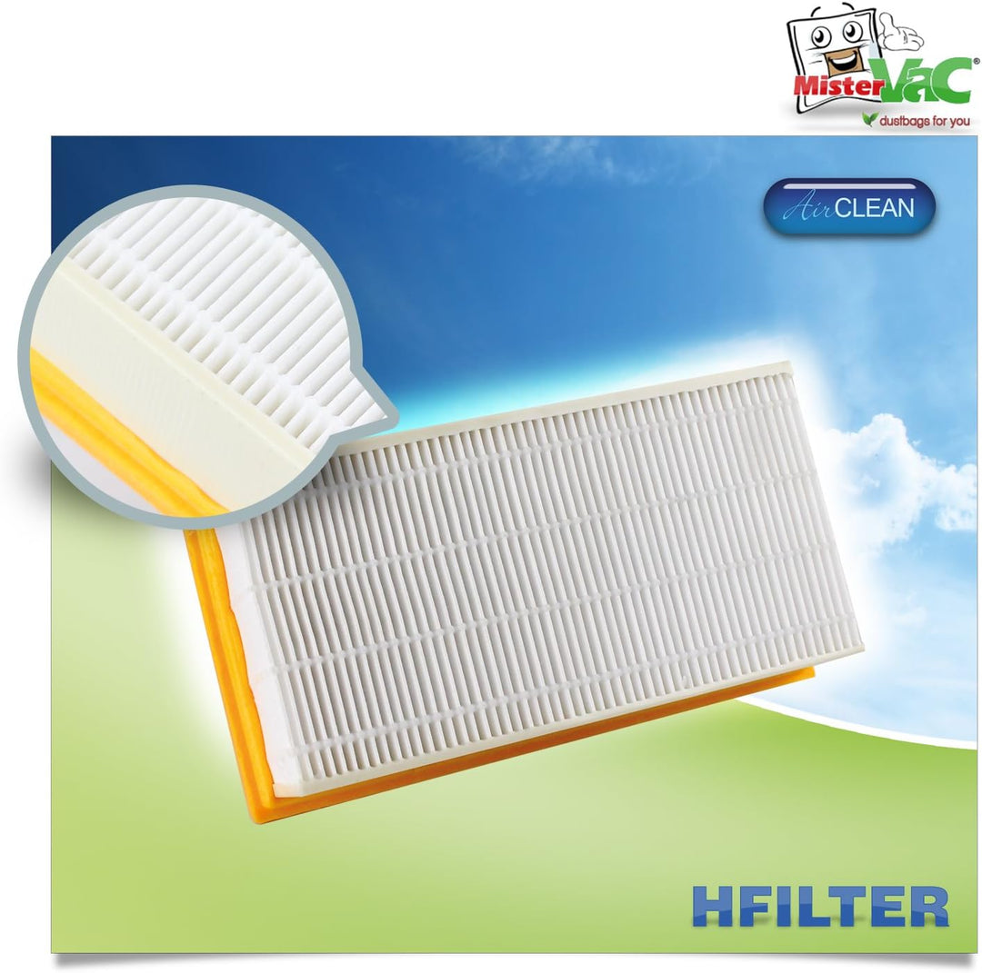MisterVac | Hfilter AirClean kompatibel mit BAIER Nass-Trockensauger 35l BSS 506