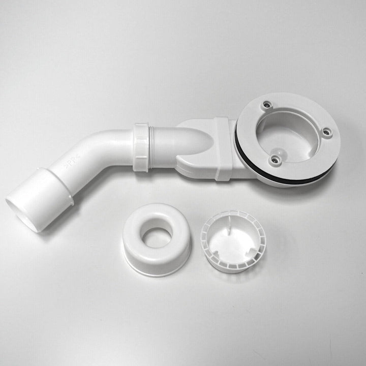 WITEN&amp;NOCK flache SMC Duschwanne 80x80cm weiss Brausewanne mit 90mm Siphon Weiss 80x80cm, Weiss 80x8