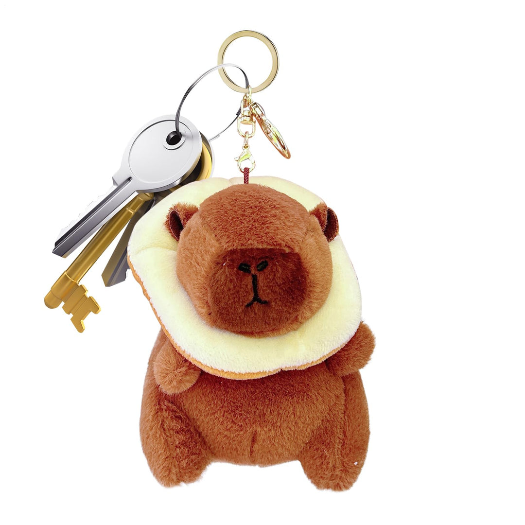 Capybara Plüsch Schlüsselanhänger Leichtgewicht Charm Anhänger Accessoires | Plüsch Schlüsselanhänge