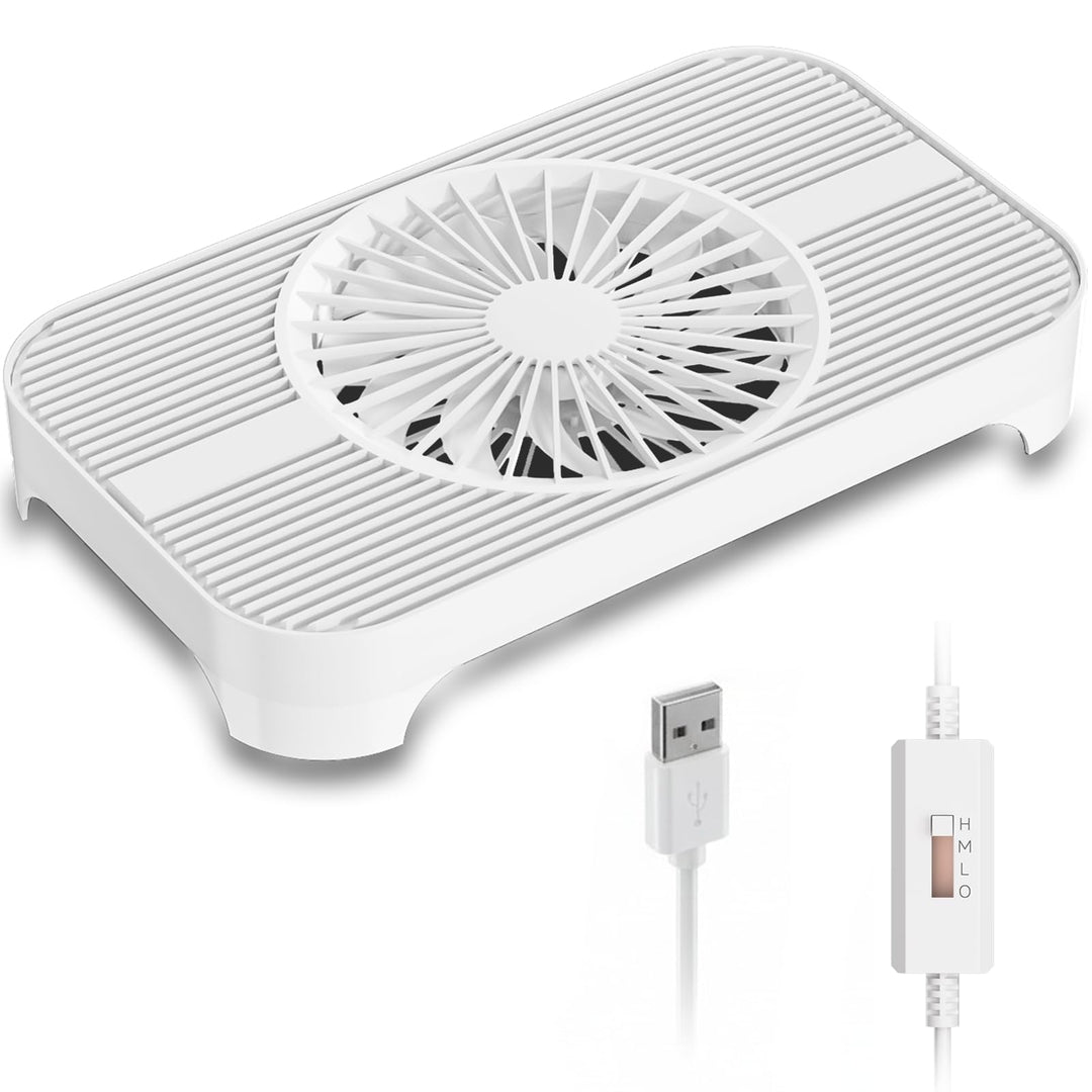 X3-V2 Router-Kühler, 140 mm USB-Lüfter mit 3 Stufen, Weiss