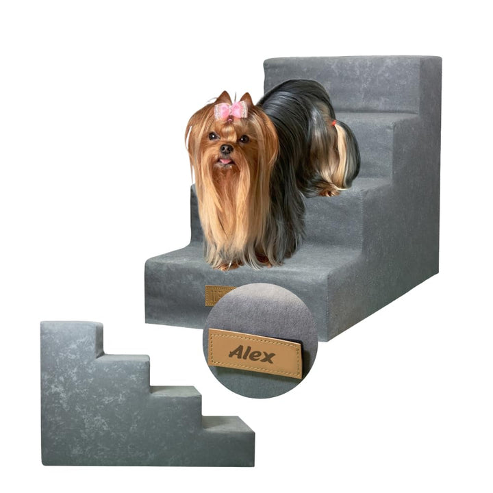 Sofatreppe für Hunde und Katzen – Hundetreppe für Bett &amp; Sofa – 3- oder 4-stufig, rutschfest &amp; wasch