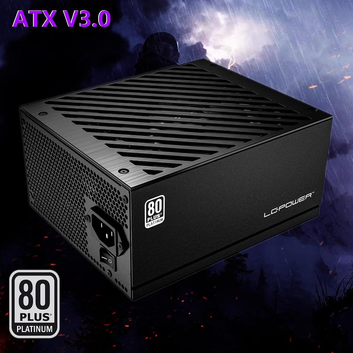 LC-Power LC1000P 80 Plus Platinum Vollmodulares Netzteil mit 850W Leistung und 10 PCI-Express-Anschl