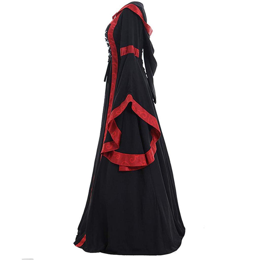 Mittelalter Kleid Damen Kurzarm Halloween Kostüm Renaissance Irisches Kleider Rokoko Prinzessin Klei