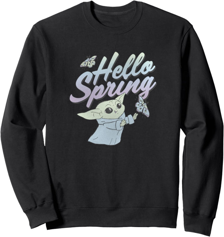 Star Wars: The Mandalorian The Child Hello Spring Butterfly Sweatshirt