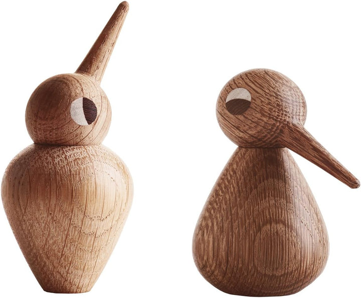 Architectmade Bird Holzvogel klein, Eiche Natur H x Ø 7,5x4,4cm, Eiche Natur