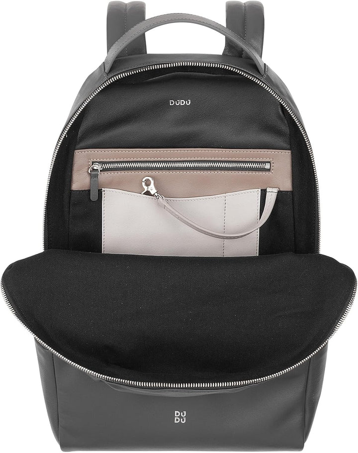 DUDU Herren-Sportrucksack aus mehrfarbigem Leder, weicher, Farbiger Damen-Rucksack mit Anti-Diebstah