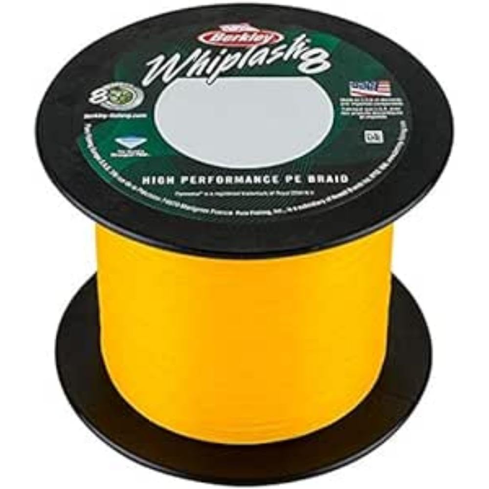 Berkley Whiplash 8 geflochtene Angelschnur – 100 % Dyneema 8-faches Geflecht für Salzwasser- und Süs