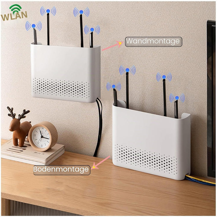 Kabellos WiFi Router Aufbewahrung Boxen Kabel Draht Halterung Wand Behang Stecker Brett Aufbewahrung
