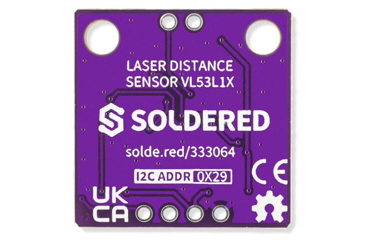 Soldered VL53L1X ToF Laser Entfernungssensor | 3,3V | Made in EU | 333064