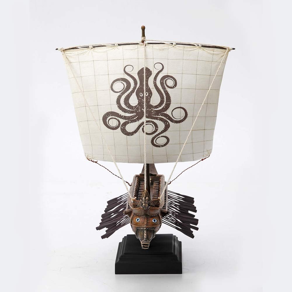 Veronese Design Statue, Motiv: griechische Kraken, Segeltriremes, 27,8 cm hoch, aus gegossenem Kunst