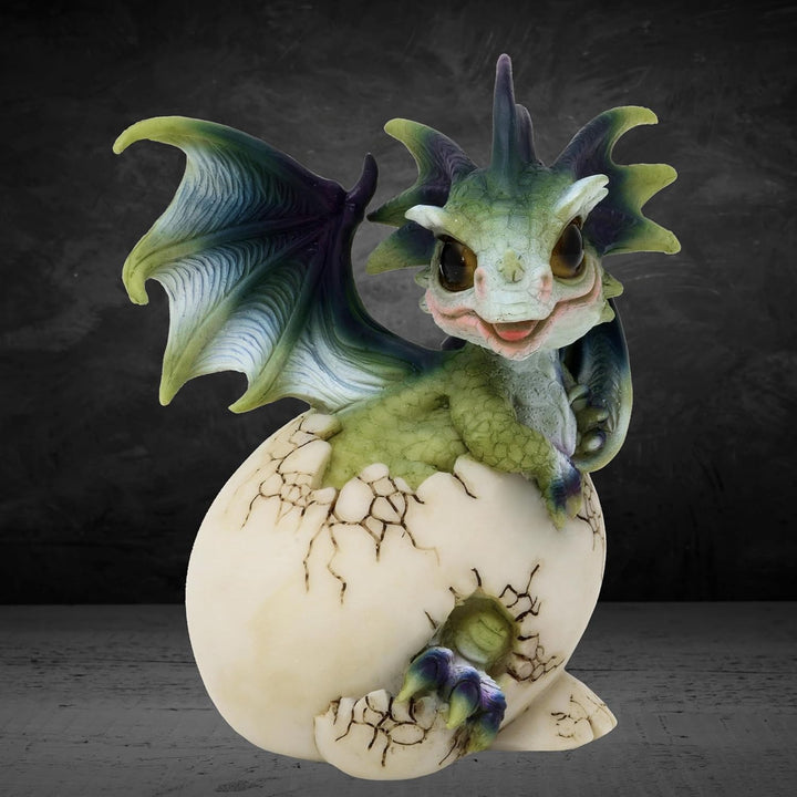 MystiCalls Babydrache im Ei grün - Drachenei, Drache, Baby
