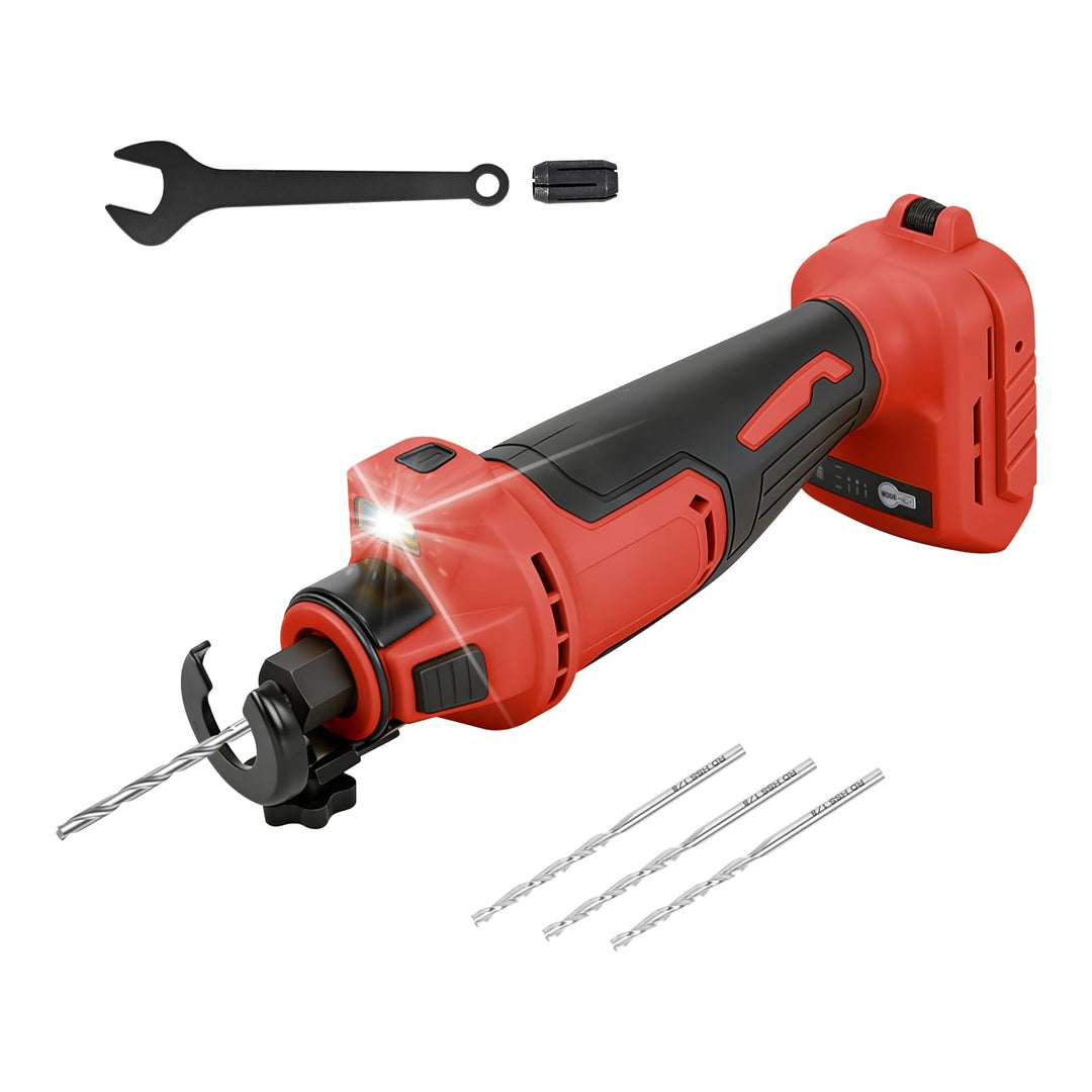 Bürstenlose Akku-Trockenbau-Ausschnittwerkzeug für Milwaukee M18 18V Akku Rot für Milwaukee M18 18 V