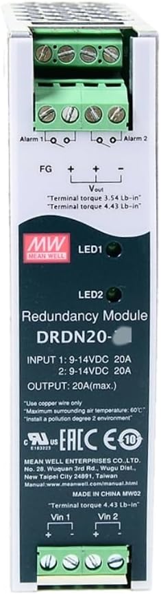 Mean Well DRDN 20W Schaltnetzteil DRDN20-12, DRDN20-12