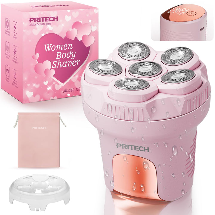Damenrasierer Elektrisch für Beine und Körper Rosa, Rosa