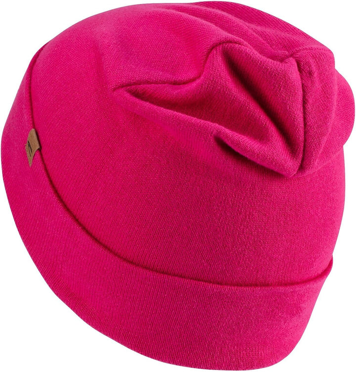camel active Damen Strickmütze aus Reiner Baumwolle Einheitsgrösse Magnolia, Einheitsgrösse Magnolia