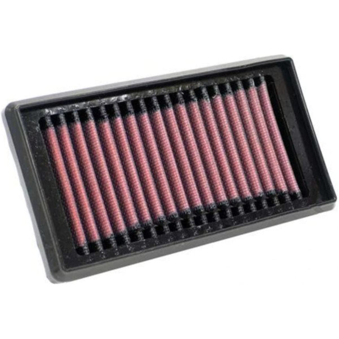 K&amp;N AL-6505 Motorrad Tauschluffilter Rot
