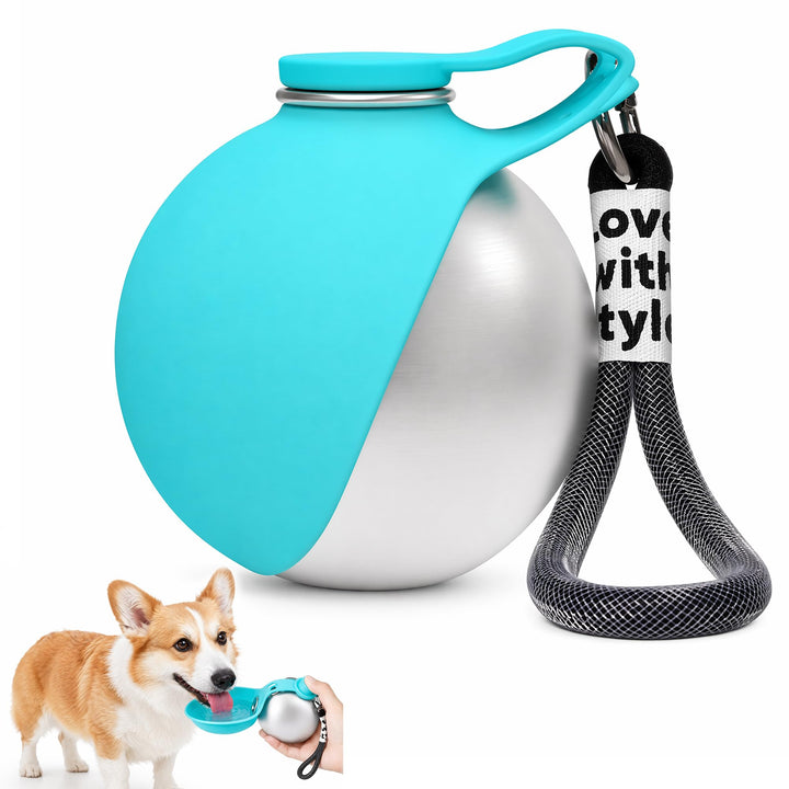 Trinkflasche Hunde für Unterwegs, Hundetrinkflasche Wasserflasche 285ml Hundewasserflasche für Spazi