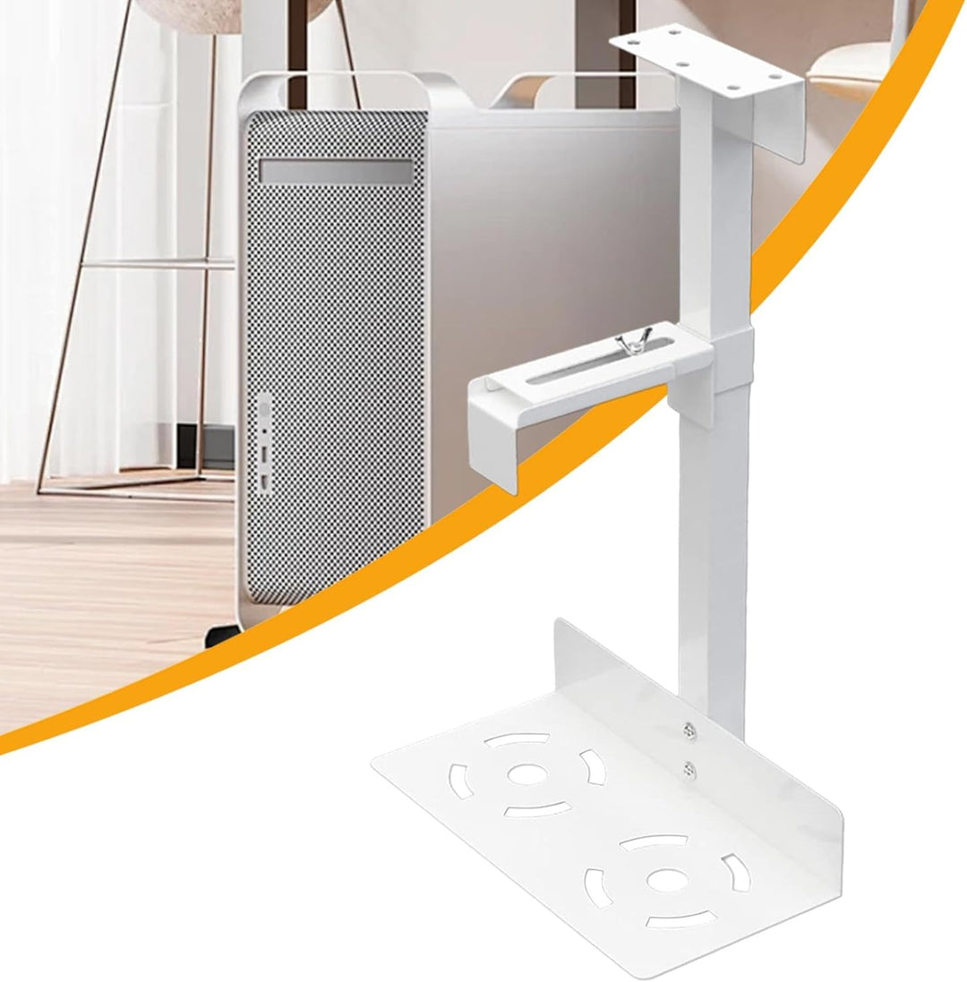 Wandmontierbare PC-Untertischhalterung | Verstellbare PC-Halterung unter dem Schreibtisch | Robuster