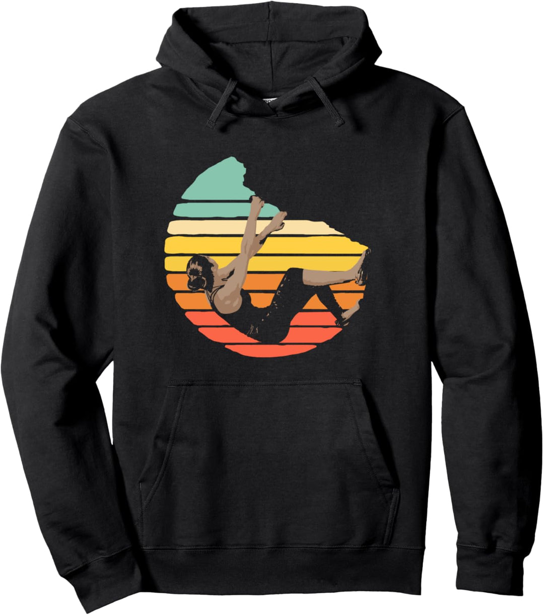 Klettern wie ein Mädchen Kletterer Frau Klettern Bouldern Pullover Hoodie