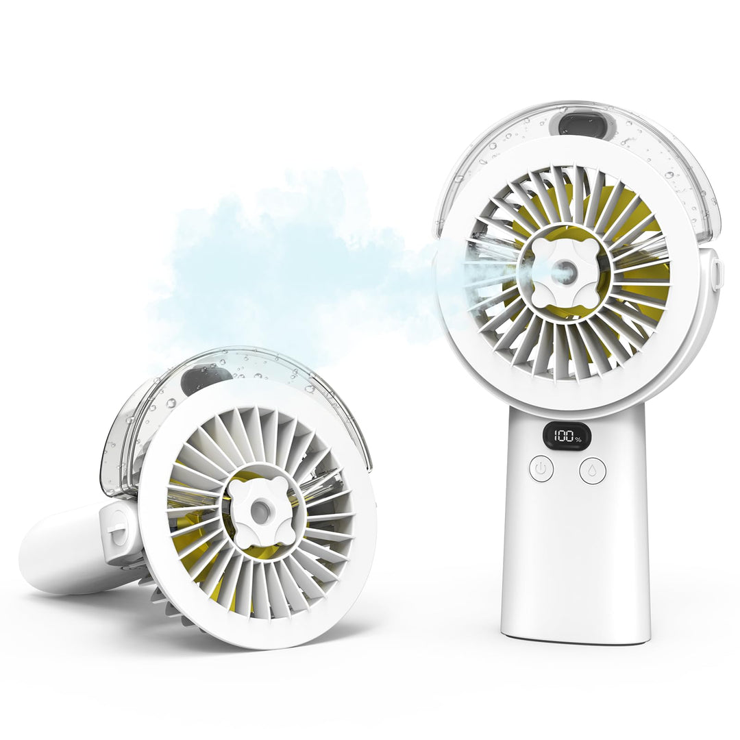 BQSS Handventilator, Tragbarer Mini Ventilator Weiss, Weiss