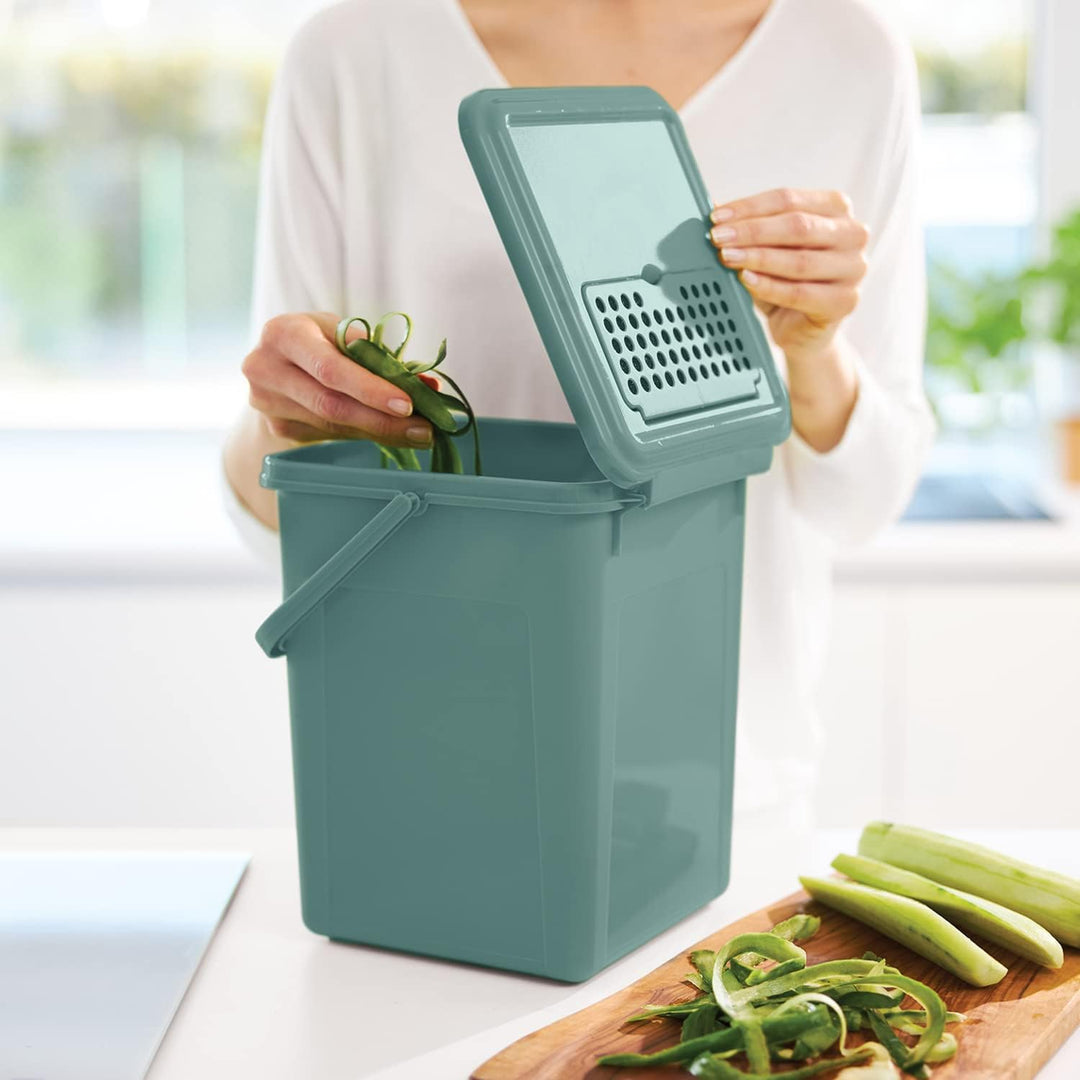 Rotho Komposteimer Bio 9 L mit Aktivkohle Komposteimer Biomüll Abfalleimer
