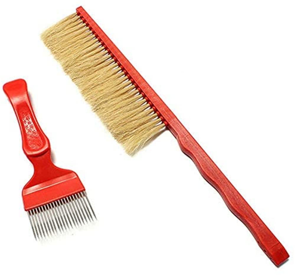 8 Stück Imkerwerkzeug Kit Bienenstock Raucher Set Bee Hive Imkereibedarf Tools Edelstahl-Smoker Bien
