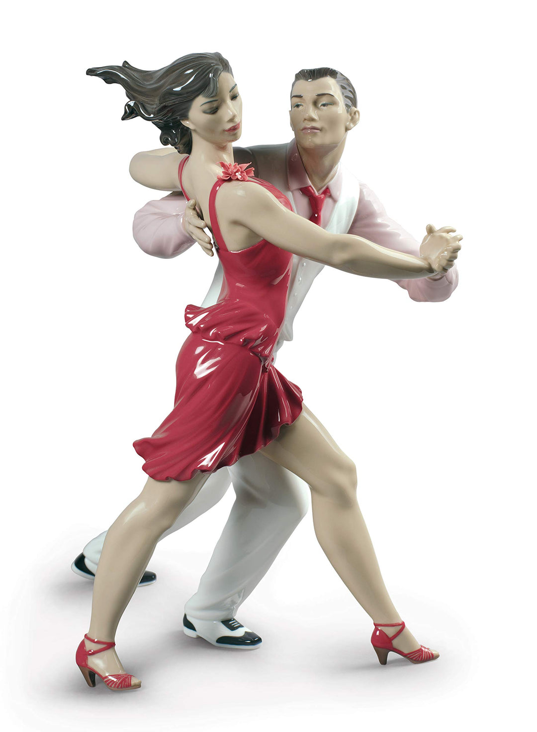 LLADRÓ Pärchen-Figur Salsa. Limitierte Auflage. Salsa-Tänzer. Porzellan.