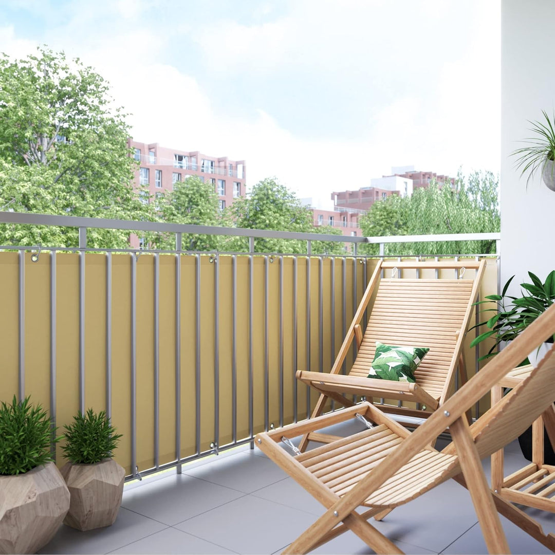 jarolift Balkonbespannung Basic, Balkon Sichtschutz Windschutz Sonnenschutz Balkon-Verkleidung, Wass