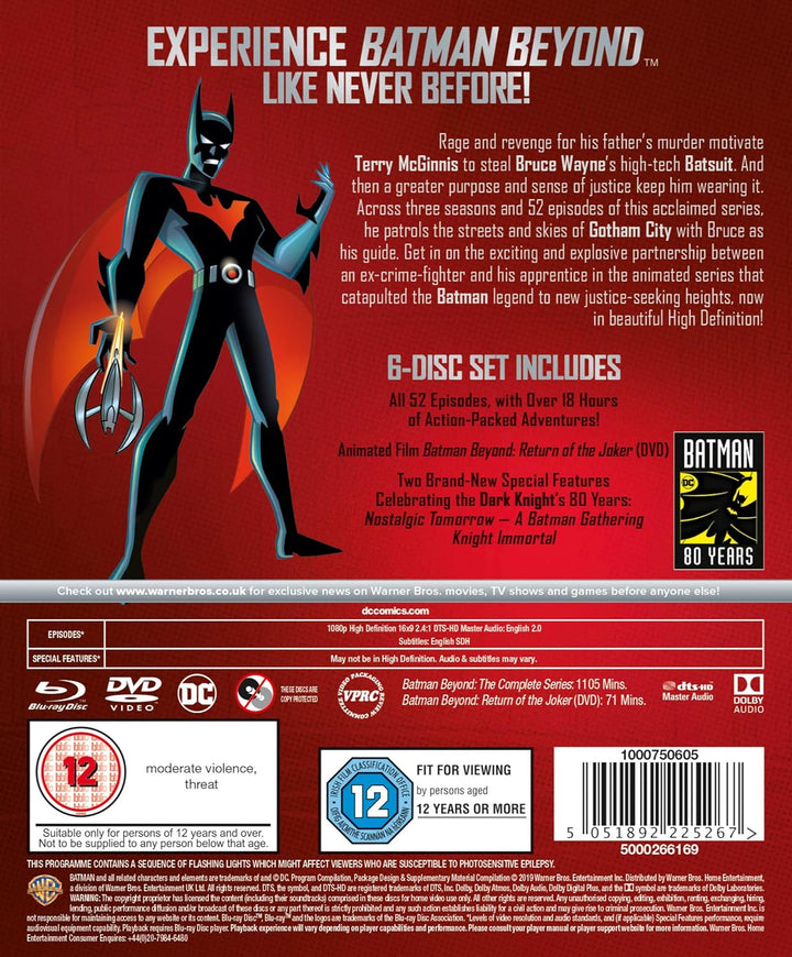 Batman Beyond: The Complete Series [Blu-ray] [1999] [2019] [Region Free], Blu-ray
