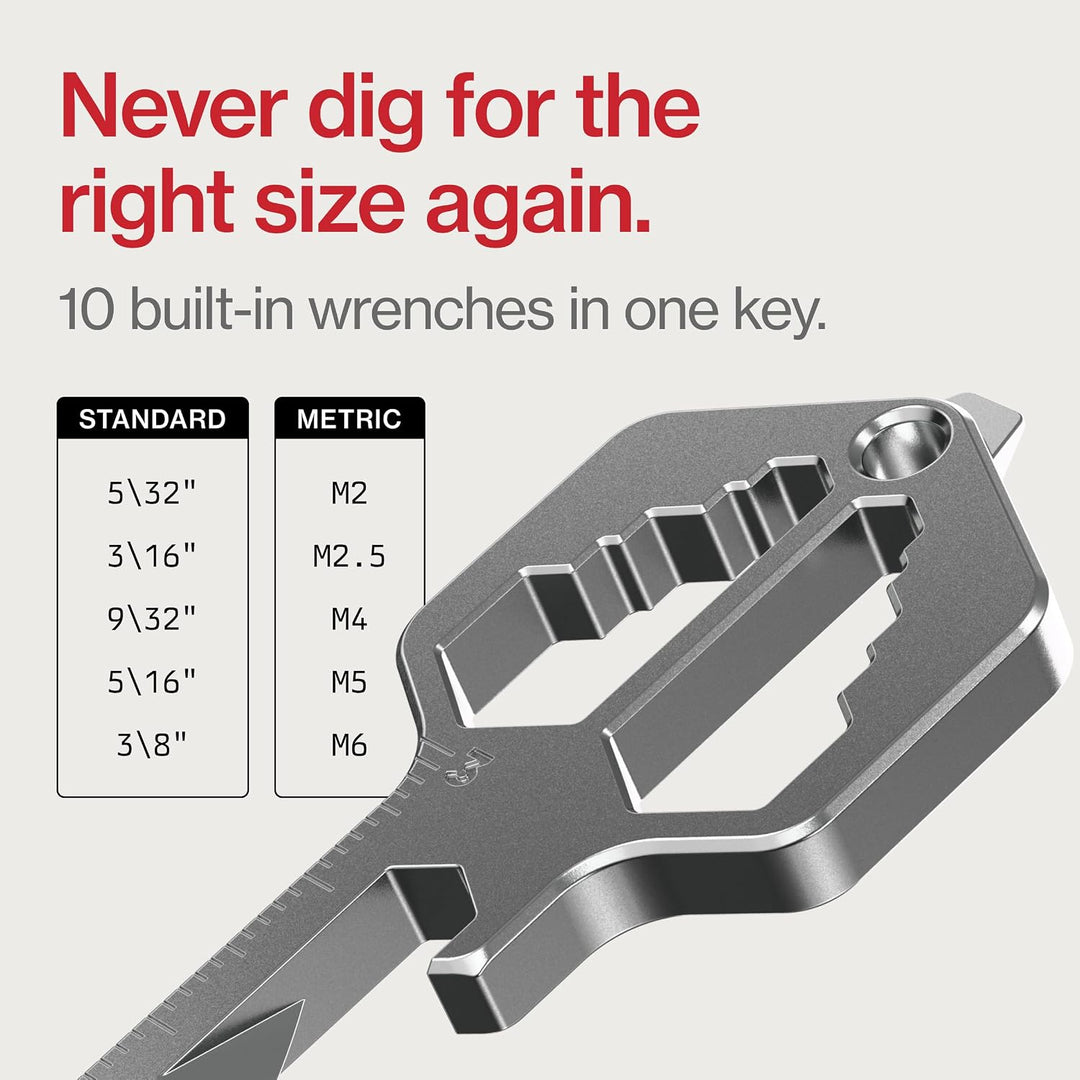 KeySmart Multitool Pro – 18-in-1 Multifunktions-Schlüsselwerkzeug, kompaktes Taschen-Multitool als S