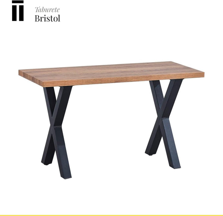 SHIITO | Modell Bristol - Hocker | Farbe Braun - 80 x 65 x 45 cm | modernes Design, komfortable Funk