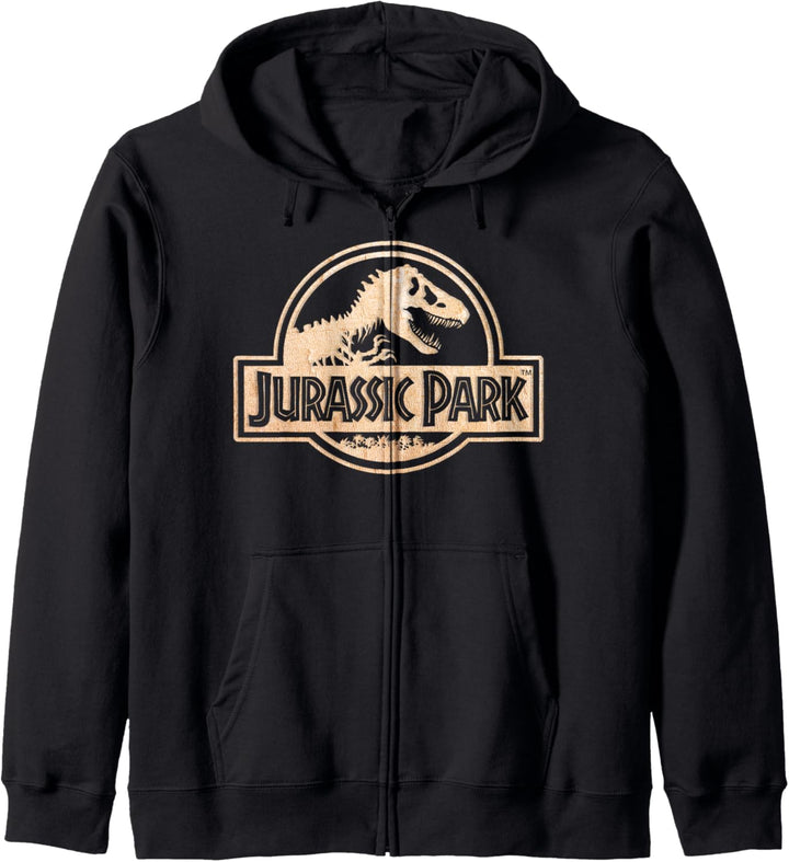 Jurassic Park Gold Fossil Logo Kapuzenjacke
