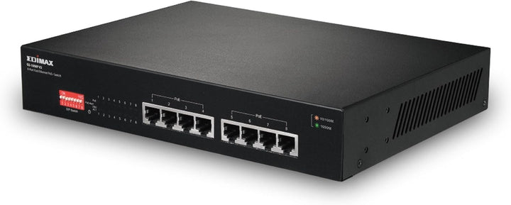 Edimax GS-1008P V2 - 8-Port Gigabit PoE+ Switch mit DIP-Schalter