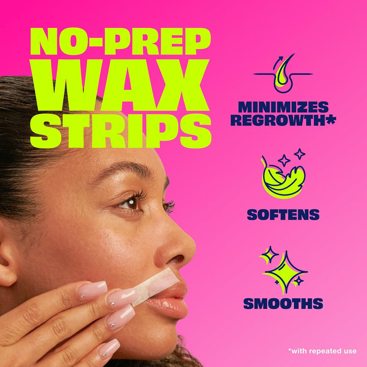 Nair Wax Ready-Strips for Face and Bikini, 40 Count by Nair
