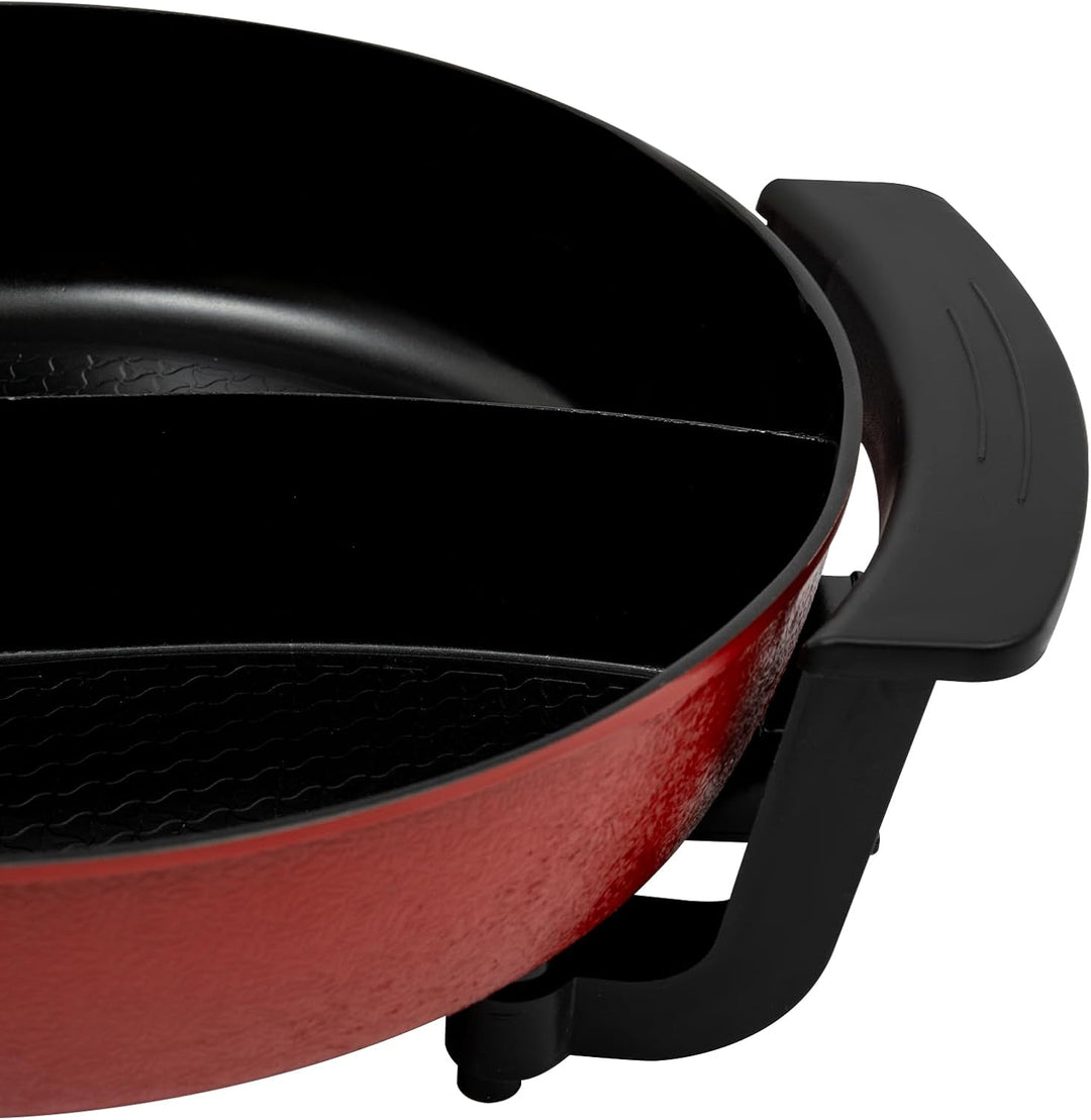 Multifunktional Elektrischer Hot Pot 6 L 1360 W 2 Seiten Yin Yang Hotpot Antihaft Kochtopf 5-Stufige