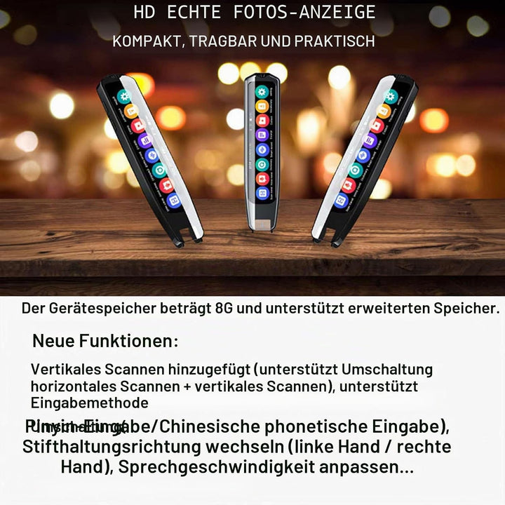 Scan Reader Stift, Smart Voice Übersetzer Stift Wörterbuch Stift Stift, Übersetzung Scannen Stift Un