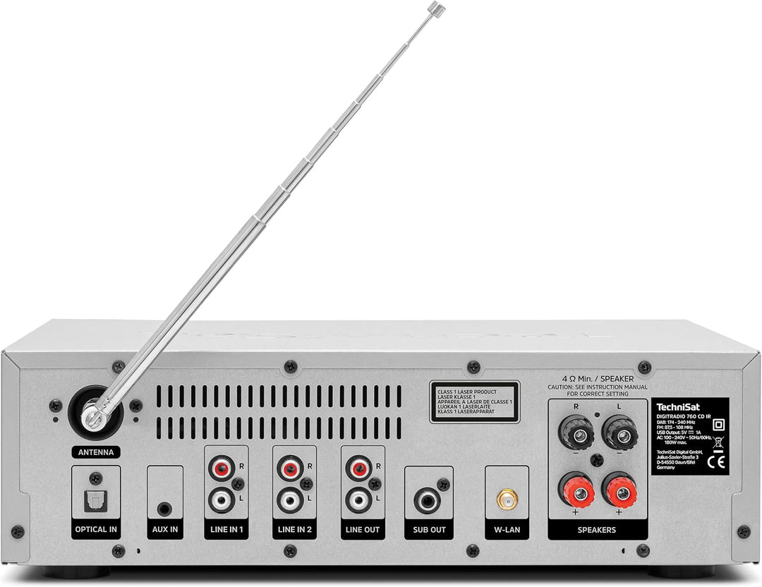TechniSat DIGITRADIO 760 CD IR –Kompakte Premium Stereoanlage (Internetradio, DAB+, UKW, CD-Player,