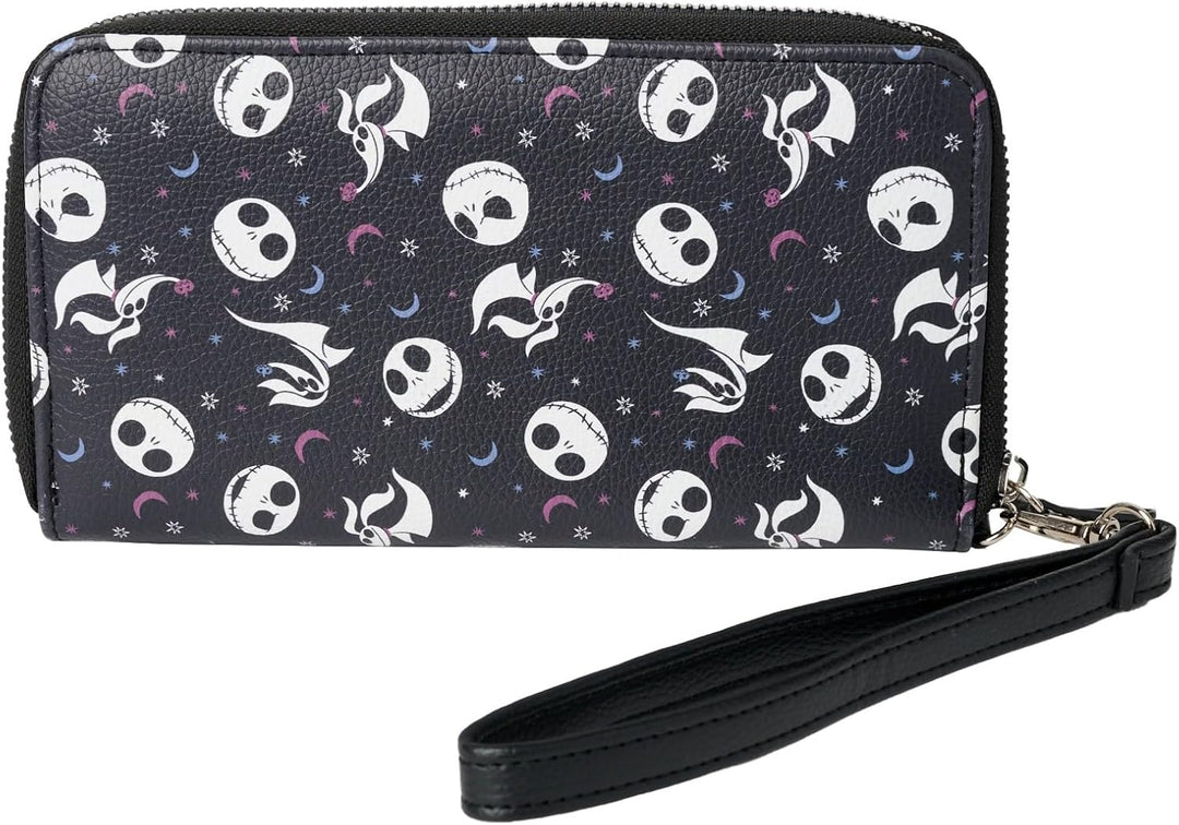 Disney Geldbörse mit Handgelenk, Mickey Minnie Mouse, Winnie Pooh, Reissverschluss, Clutch, Kunstled