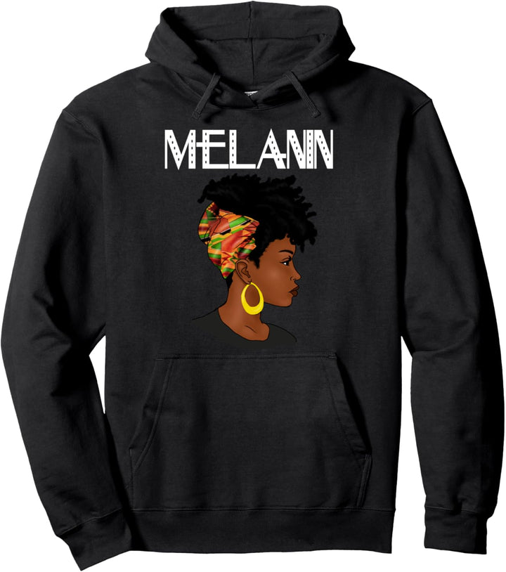 Oheneba: Melanin Black Pride Africa Pullover Hoodie
