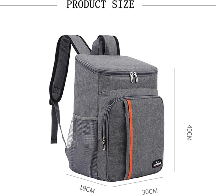 MCXKJ 22L Kühlrucksack Picknicktasche Kühl Rucksack Gross Isoliert Cooler Bag, Männer Frauen für Str
