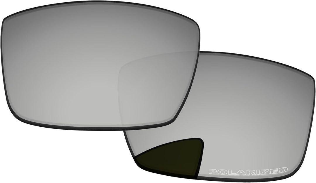PapaViva Ersatzlinsen für for Oakley Gascan OO9014 Chrom-silber - Polarisiert, Chrom-silber - Polari