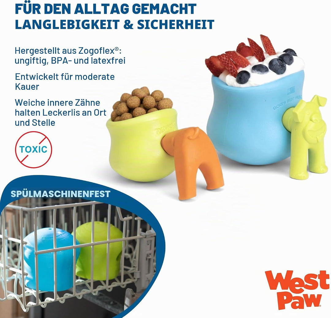 Zogoflex Toppl Hundespielzeug, 100 ml (1er Pack) 100 ml (1er Pack) aquablau, 100 ml (1er Pack) aquab