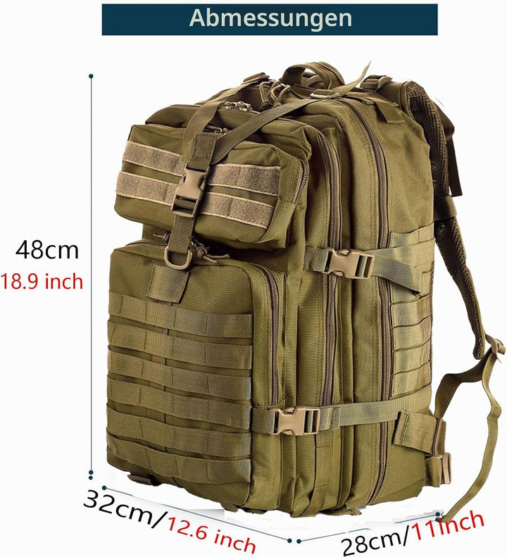 50L Strapazierfähiger Nylon Wasserdichter Angeln Jagdrucksack Outdoor Militär Rucksäcke Taktische Sp