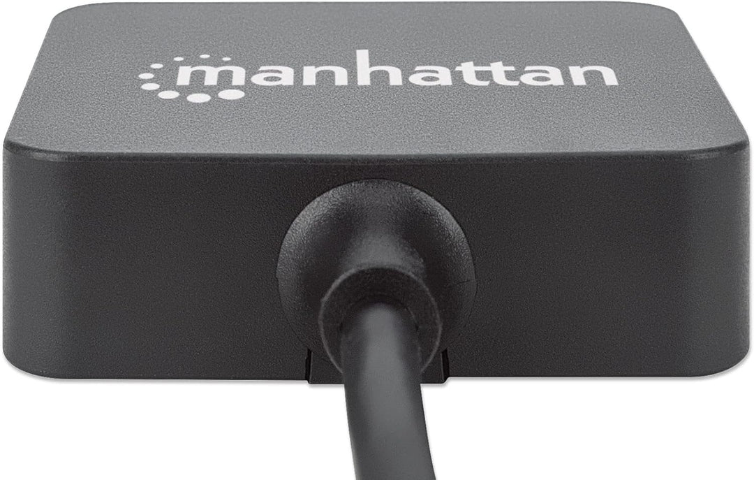 Manhattan USB 3.0 Hub (4 Ports Stromversorgung über USB) 162296 schwarz