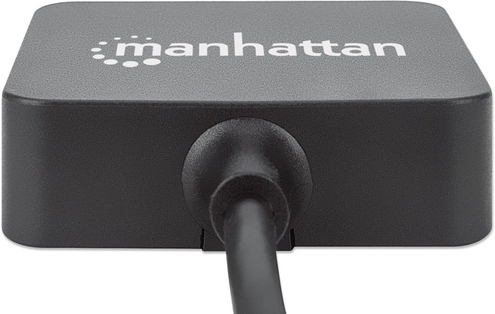 Manhattan USB 3.0 Hub (4 Ports Stromversorgung über USB) 162296 schwarz