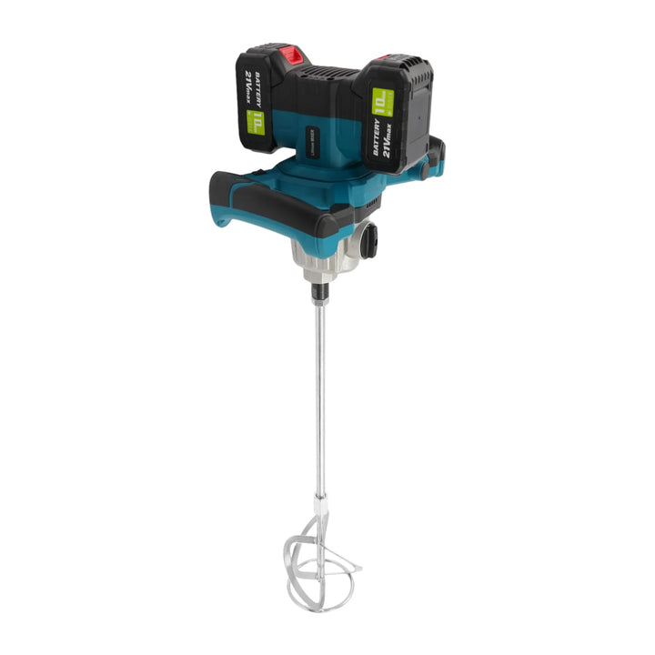 21V Akku Mörtelrührer, 1200W Bürstenloser Motor mit 65 Nm Drehmoment, 6-stufige Drehzahlregelung &amp; 2