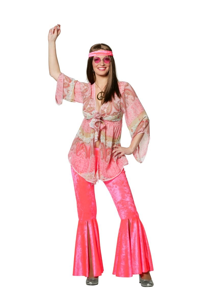 Stekarneval Damenkostüm Hippie, Gr. 44, 44